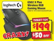 Logitech - G502 X Plus Wireless Rgb Gaming Mouse offers at $199 in JB Hi Fi