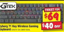 Wireless Keyboard offers at $69 in JB Hi Fi