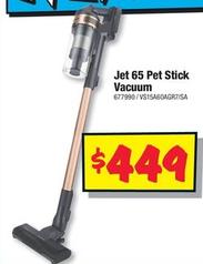 Samsung - Jet 65 Pet Stick Vacuum offers at $449 in JB Hi Fi