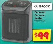 Kambrook - Personal Ceramic Heater offers at $99 in JB Hi Fi