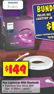 Philips - Hue Lightstrip With Bluetooth offers at $149 in JB Hi Fi
