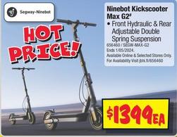 Segway Ninebot - Kickscooter Max G2 offers at $1399 in JB Hi Fi