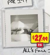 Tortured Poets Department offers at $27.99 in JB Hi Fi