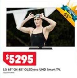 Lg - 65" G4 4k Oled Evo Uhd Smart Tv offers at $5295 in Harvey Norman