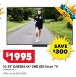 Lg - 65" Qnede 4k Uhd Led Smart Tv offers at $1995 in Harvey Norman