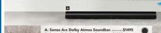 Sonos - Arc Dolby Atmos Soundbar offers at $1495 in Harvey Norman