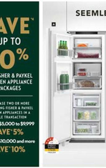 Fisher & Paykel - 306l Integrated Triple-zone Freezer offers at $5999 in Harvey Norman