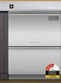 Fisher & Paykel - 14 Place Setting Double Dishdrawer Dishwasher  offers at $1899 in Harvey Norman