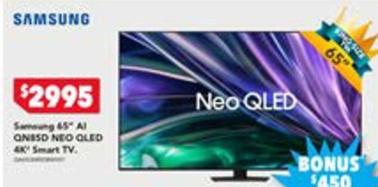 Samsung - 65" Ai Qn85d Neo Qled 4k Smart Tv offers at $2995 in Harvey Norman