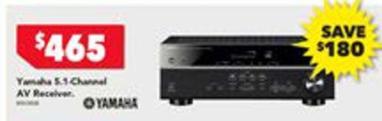 Yamaha - 5.1 Channel Av Receiver offers at $465 in Harvey Norman