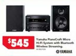 Yamaha - Pianocraft Micro H- System With Bluetooth Wireless Streaming offers at $545 in Harvey Norman