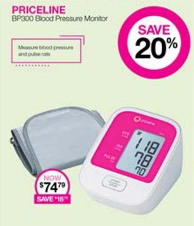 Priceline - Bp300 Blood Pressure Monitor offers at $74.79 in Priceline