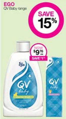 Ego Qv - Baby Range offers at $9.76 in Priceline