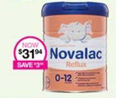 Novalac - Allergy Or Reflux 0-12 Months 800g offers at $31.94 in Priceline