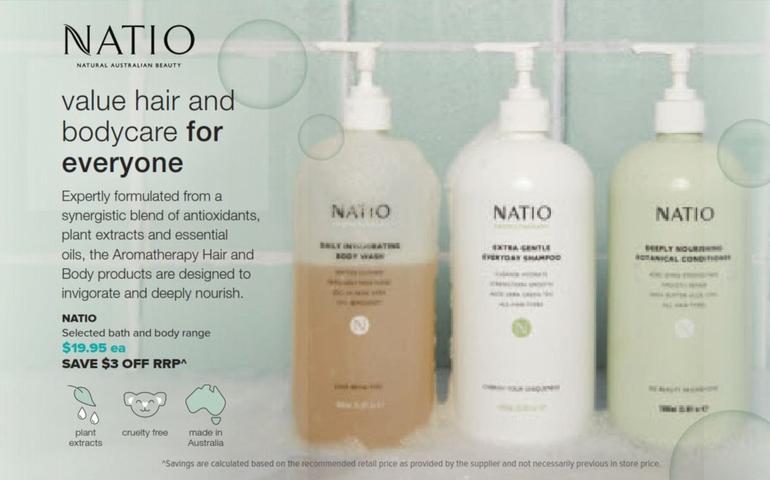 Natio - Selected Bath And Body Range offers at $19.95 in Ramsay Pharmacy