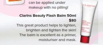 Clarins - Beauty Flash Balm 50ml offers at $80 in Malouf Pharmacies