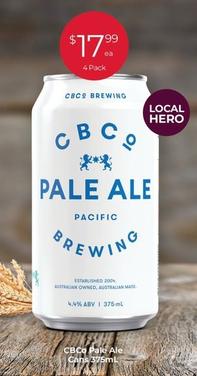 Cbco - Pale Ale Cans 375ml offers at $17.99 in Porters