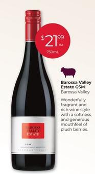 Barossa Valley - Estate Gsm offers at $21.99 in Porters