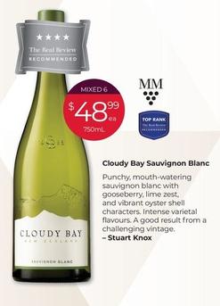 Cloudy Bay - Sauvignon Blanc offers at $48.99 in Porters