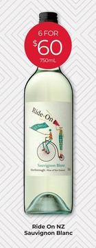 Ride On - Nz Sauvignon Blanc offers at $60 in Porters