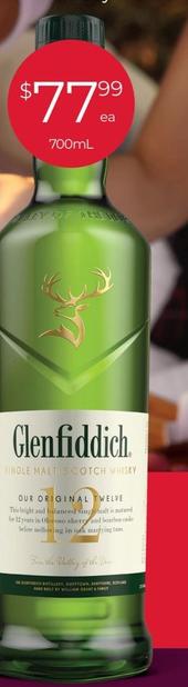 Glenfiddich - 12yo Single Malt Scotch Whisky offers at $77.99 in Porters