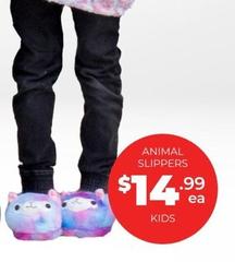 Animal Slippers Kids offers at $14.99 in Prices Plus