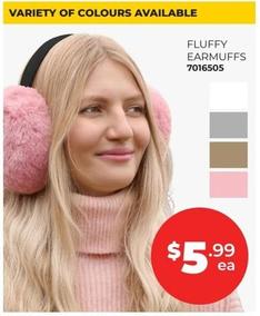 Fluffy Earmuffs offers at $5.99 in Prices Plus
