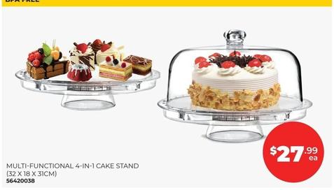 Multi-functional 4-in-1 Cake Stand (32 X 18 X 31cm) offers at $27.99 in Prices Plus