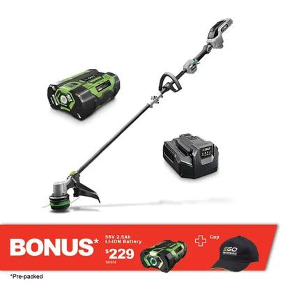 EGO 56V BRUSHLESS POWERLOAD 38CM 1X2.5AH LINE TRIMMER KIT ST1521E-B offers at $549 in Total Tools