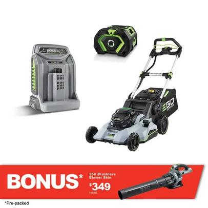 EGO 56V 2 PIECE 1 X 7.5AH SELF-PROPELLED LAWN MOWER & BLOWER KIT LMLB2135E-SP offers in Total Tools