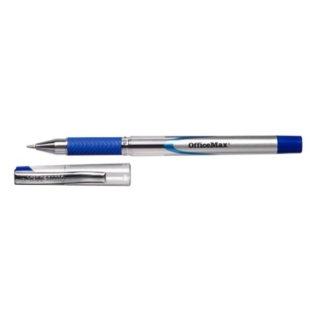 Officemax Ballpoint Pen 1.0mm Rubber Grip Blue offers in OfficeMax