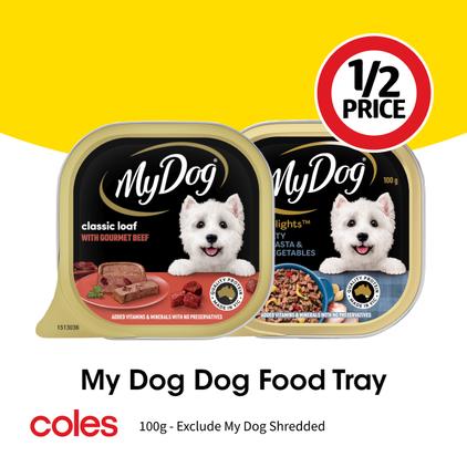 My Dog Dog Food Tray offers at $0.85 in Coles