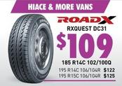 Roadx - Rxquest DC31 185 R14C 102/100Q offers at $109 in Bob Jane T-Marts