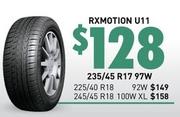 Roadx - Rxmotion U11 235/45 R17 97W offers at $128 in Bob Jane T-Marts
