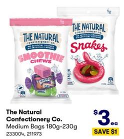 The Natural Confectionery Co. - Medium Bags 180g-230g offers at $3 in BIG W