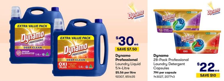 Dynamo - Laundry Liquid and Capsules offers in BIG W