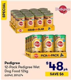 Pedigree - 12-Pack Pedigree Wet Dog Food 12kg offers at $48 in BIG W