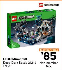 Lego - Minecraft Deep Dark Battle 21246 offers at $85 in BIG W