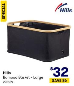 Hills - Bamboo Basket - Large offers at $32 in BIG W