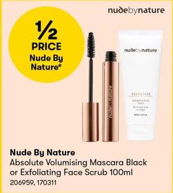 Nude by Nature - Absolute Volumising Mascara Black Or Exfoliating Face Scrub 100ml offers in BIG W