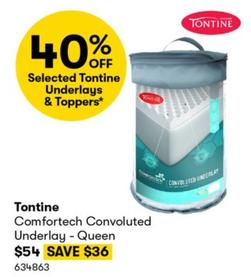 Tontine - Comfortech Convoluted Underlay - Queen offers at $54 in BIG W