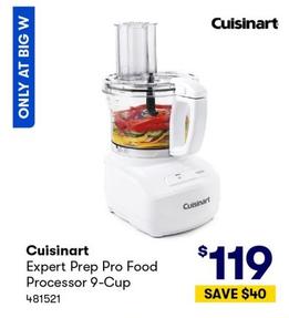 Cuisinart - Expert Prep Pro Food Processor 9-Cup offers at $119 in BIG W