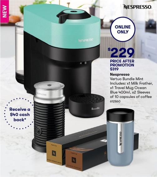 Nespresso - Vertuo Bundle Mint offers at $229 in BIG W