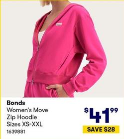 Bonds - Women's Move Zip Hoodie Sizes XS-XXL offers at $41.99 in BIG W