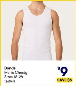 Bonds - Men's Chesty Sizes 16-24 offers at $9 in BIG W
