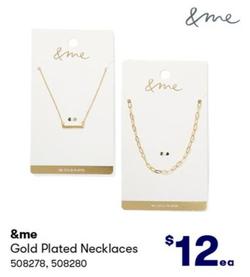 &me - Gold Plated Necklaces offers at $12 in BIG W