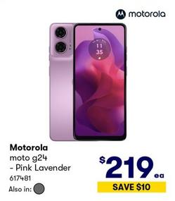 Motorola - Moto g24 - Pink Lavender offers at $219 in BIG W