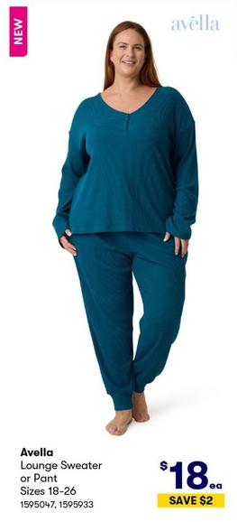 Avella - Lounge Sweater Or Pant Sizes 18-26 offers at $18 in BIG W