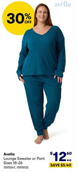 Avella - Lounge Sweater Or Pant Sizes 18-26 offers at $12.6 in BIG W