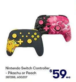 Nintendo - Switch Controller Pikachu Or Peach offers at $59 in BIG W